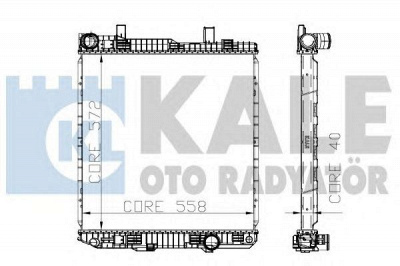 KALE OTO RADYATOR 310400 -  Радиатор, охлаждение двигателя
